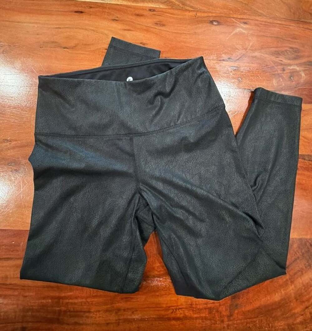 90 Degree By Reflex Faux Leather Leggings Size M Black